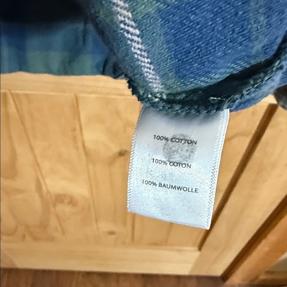 Noble Outfitters Blue and Green Plaid Button-Up Shirt - Picture 6 of 7